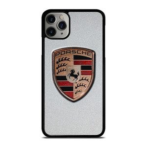 PORSCHE SILVER METAL EMBLEM iPhone 11 Pro Max Case Cover