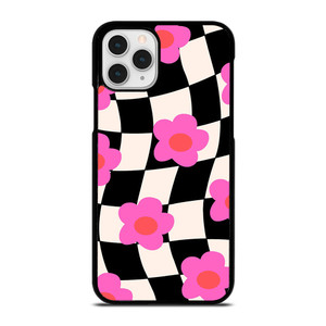 CHECKERED AESTHETIC DAISY FLOWER  iPhone 11 Pro Case Cover