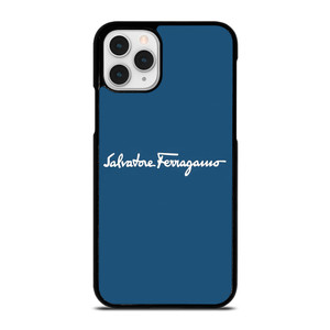 SALVATORE FERRAGAMO BLUE LOGO  iPhone 11 Pro Case Cover