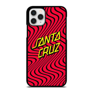 SANTA CRUZ SKATEBOARD WAVY RED  iPhone 11 Pro Case Cover