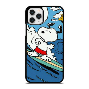 SNOOPY THE PEANUTS SURFING CARTOON  iPhone 11 Pro Case Cover