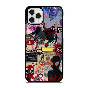 SPIDERMAN INTO THE SPIDER VERSE COLLAGE  iPhone 11 Pro Case Cover