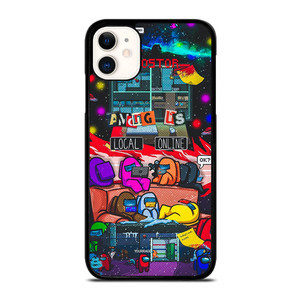 AMONG US IMPOSTOR GAMES iPhone 11 Case Cover AMONG US IMPOSTOR GAMES iPhone 11 Case Cover