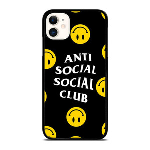 ANTI SOCIAL SOCIAL CLUB SMILEY FACE iPhone 11 Case Cover ANTI SOCIAL SOCIAL CLUB SMILEY FACE iPhone 11 Case Cover