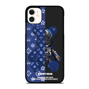 BEAR BRICK KAWS ROBOT BLUE iPhone 11 Case Cover BEAR BRICK KAWS ROBOT BLUE iPhone 11 Case Cover