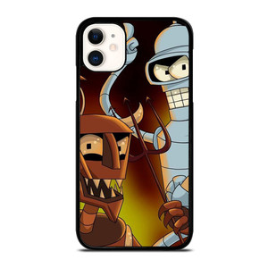 BENDER ROBOT DEVIL FUTURAMA CARTOON  iPhone 11 Case Cover