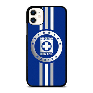 DEPORTIVO CRUZ AZUL MEXICO STRIPE LOGO iPhone 11 Case Cover DEPORTIVO CRUZ AZUL MEXICO STRIPE LOGO iPhone 11 Case Cover