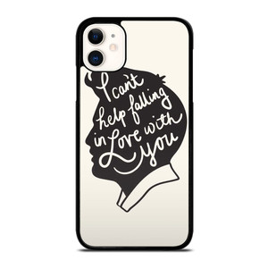 ELVIS PRESLEY SILHOUETTE QUOTES iPhone 11 Case Cover ELVIS PRESLEY SILHOUETTE QUOTES iPhone 11 Case Cover