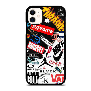 HYPE BEAST FASHION BRAND LOGO COLLAGE iPhone 11 Case Cover HYPE BEAST FASHION BRAND LOGO COLLAGE iPhone 11 Case Cover