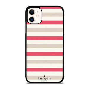 KATE SPADE NEW YORK PINK STRIPE iPhone 11 Case Cover KATE SPADE NEW YORK PINK STRIPE iPhone 11 Case Cover