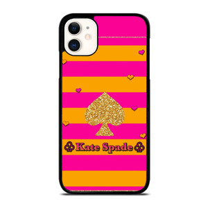 KATE SPADE PINK ORANGE STRIPE iPhone 11 Case Cover KATE SPADE PINK ORANGE STRIPE iPhone 11 Case Cover