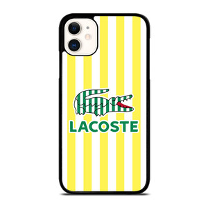 LACOSTE YELLOW STRIPE  iPhone 11 Case Cover