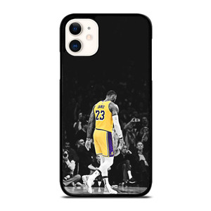 LEBRON JAMES LA LAKERS BLACK WHITE iPhone 11 Case Cover LEBRON JAMES LA LAKERS BLACK WHITE iPhone 11 Case Cover