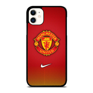 MANCHESTER UNITED NIKE RED CARBON  iPhone 11 Case Cover
