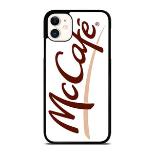 MCDONALD MCCAFE LOGO WHITE  iPhone 11 Case Cover