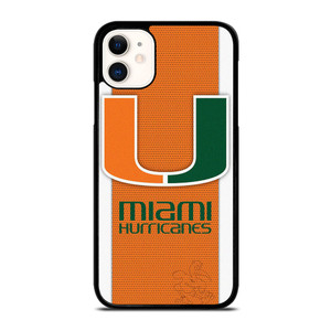 MIAMI HURRICANES SYMBOL CARBON  iPhone 11 Case Cover