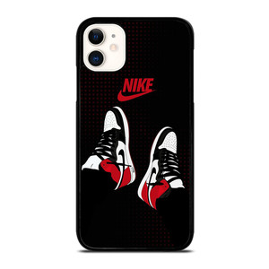 NIKE AIR JORDAN RETRO 1 RED  iPhone 11 Case Cover NIKE AIR JORDAN RETRO 1 RED  iPhone 11 Case Cover