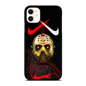 NIKE JASON FRIDAY MASK LOGO iPhone 11 Case Cover NIKE JASON FRIDAY MASK LOGO iPhone 11 Case Cover