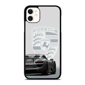 PORSCHE STUTTGART 918 SPYDER POSTER WHITE  iPhone 11 Case Cover