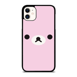 RILAKKUMA BEAR PINK MINIMALIST  iPhone 11 Case Cover