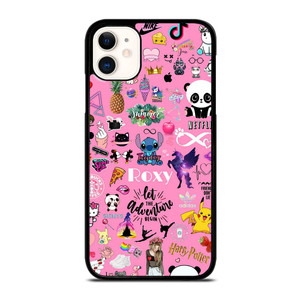 ROXY CARTOON PINK COLLAGE  iPhone 11 Case Cover