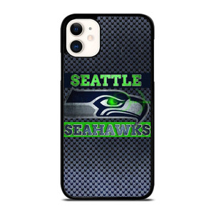 SEATTLE SEAHAWKS FOOTBALL METAL LOGO  iPhone 11 Case Cover