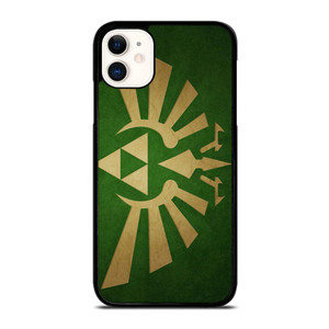 TRIFORCE LEGEND OF ZELDA GREEN LOGO  iPhone 11 Case Cover TRIFORCE LEGEND OF ZELDA GREEN LOGO  iPhone 11 Case Cover