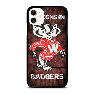 WISCONSIN BADGERS RUSTY SYMBOL  iPhone 11 Case Cover WISCONSIN BADGERS RUSTY SYMBOL  iPhone 11 Case Cover