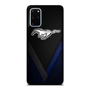 FORD MUSTANG BLLUE CARBON EMBLEM Samsung Galaxy S20 Plus Case Cover