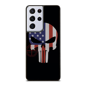 AMERICAN FLAG PUNISHER Samsung Galaxy S21 Ultra Case Cover AMERICAN FLAG PUNISHER Samsung Galaxy S21 Ultra Case Cover