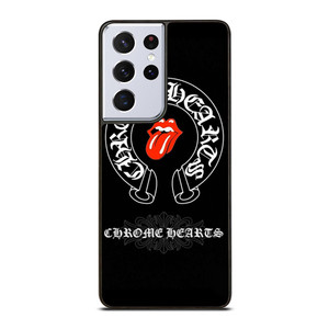 CHROME HEARTS ROLLING STONES SYMBOL Samsung Galaxy S21 Ultra Case Cover