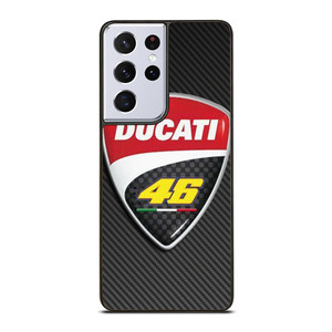DUCATI VR46 VALENTINO ROSSI CARBON EMBLEM Samsung Galaxy S21 Ultra Case Cover