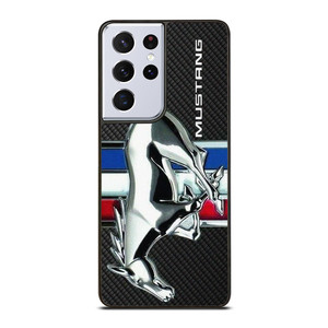 FORD MUSTANG METAL CARBON EMBLEM Samsung Galaxy S21 Ultra Case Cover
