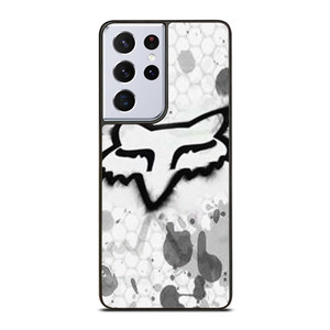 FOX RACING WHITE BRUSHED LOGO Samsung Galaxy S21 Ultra Case Cover