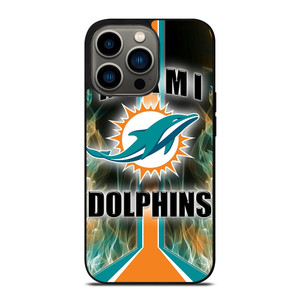 MIAMI DOLPHINS STRIPE NFL LOGO iPhone 13 Pro Case Cover MIAMI DOLPHINS STRIPE NFL LOGO iPhone 13 Pro Case Cover