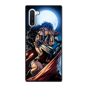 WONDER WOMAN SUPERMAN CARTOON KISSING  Samsung Galaxy Note 10 Case Cover