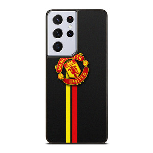 MANCHESTER UNITED STRIPE LOGO Samsung Galaxy S21 Ultra Case Cover