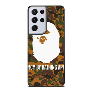 MCM BAPE BATHING APE CAMO Samsung Galaxy S21 Ultra Case Cover
