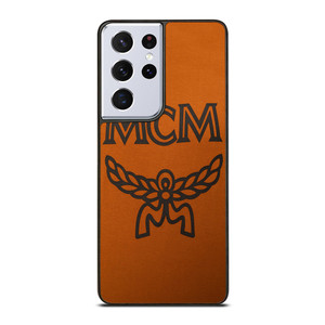 MCM WORLDWIDE SUEDE LOGO Samsung Galaxy S21 Ultra Case Cover