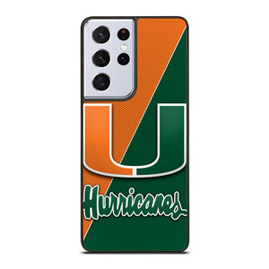 MIAMI HURRICANES LOGO CARBON Samsung Galaxy S21 Ultra Case Cover
