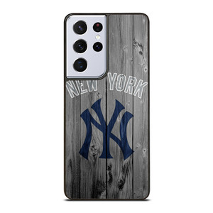 NEW YORK YANKEES WOODEN LOGO Samsung Galaxy S21 Ultra Case Cover