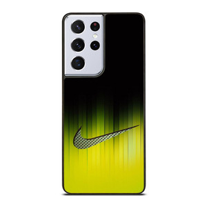 NIKE YELLOW BLACK LOGO Samsung Galaxy S21 Ultra Case Cover