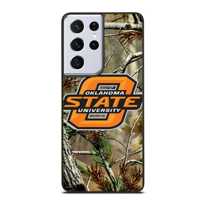 OKLAHOMA STATE UNIVERSITY CAMO LOGO Samsung Galaxy S21 Ultra Case Cover