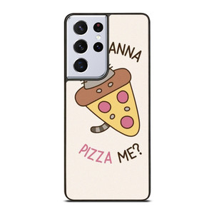 PUSHEEN THE CAT PIZZA Samsung Galaxy S21 Ultra Case Cover