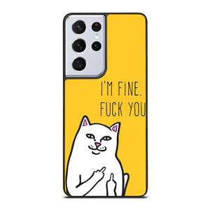 RIPNDIP CAT FUCK YOU Samsung Galaxy S21 Ultra Case Cover RIPNDIP CAT FUCK YOU Samsung Galaxy S21 Ultra Case Cover