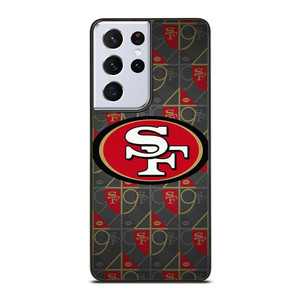 SAN FRANCISCO 49ERS LOGO PATTERN Samsung Galaxy S21 Ultra Case Cover