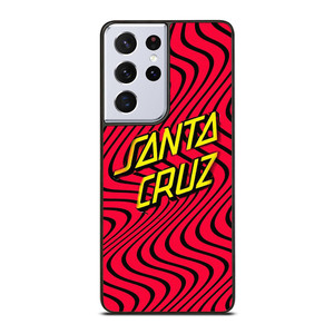 SANTA CRUZ SKATEBOARD WAVY RED Samsung Galaxy S21 Ultra Case Cover