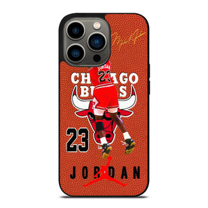 MICHAEL JORDAN BULLS SPALDING iPhone 13 Pro Case Cover