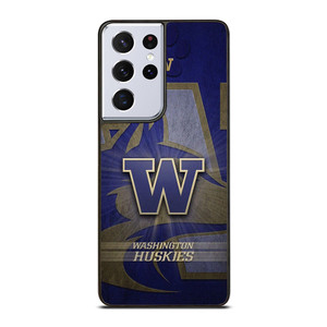 WASHINGTON HUSKIES LOGO METAL Samsung Galaxy S21 Ultra Case Cover