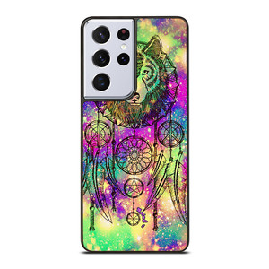WHITE WOLF DREAMCATCHER TIE DIE Samsung Galaxy S21 Ultra Case Cover